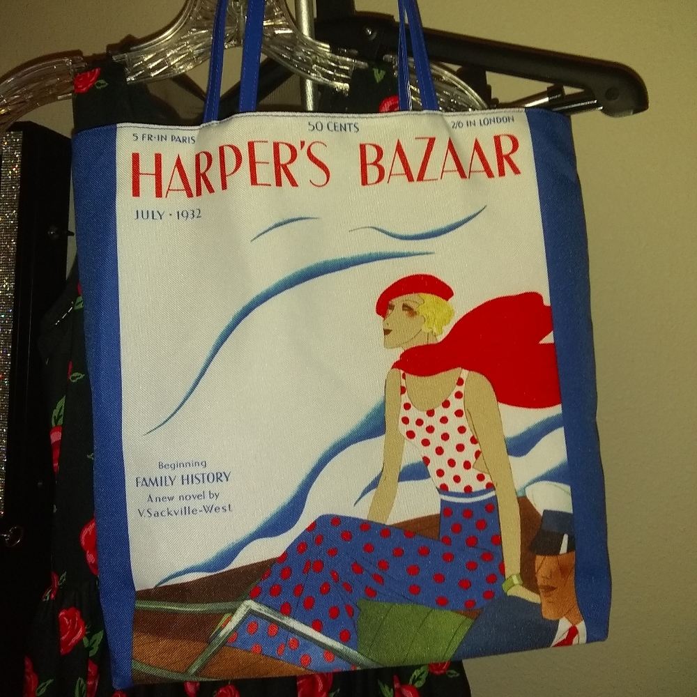 Vintage Harper's Bazaar Style Large Shoulder Bag